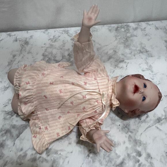 Emily Picture Perfect Babies Porcelain Doll Edwin M. Knowles 12" Yolanda Bello - Picture 7 of 10